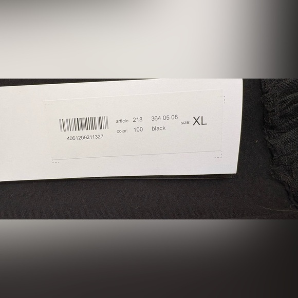 Rundholz black label NWT tulle trimmed black shirt - Picture 2 of 8